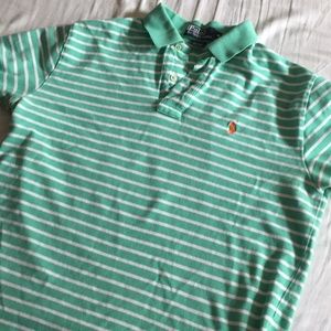 Mint Striped Ralph Lauren Polo Shirt